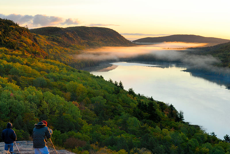 Lake of the Clouds in Porcupine Mountains Wilderness State Park