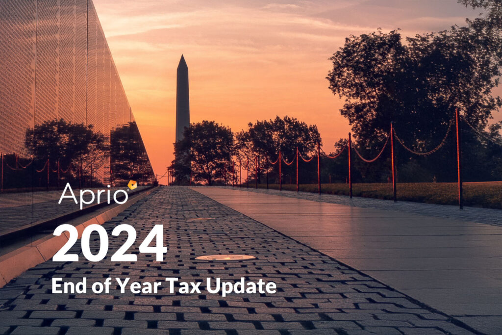 Aprio End of Year Tax Update